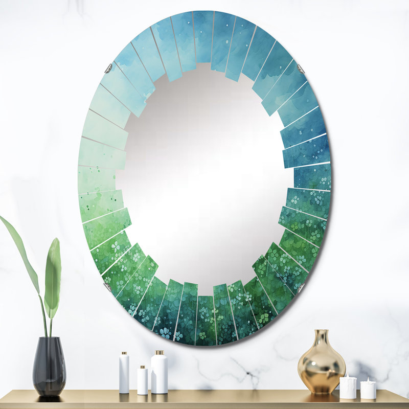 Copano - Miroir mural moderne ovale, 36 po x 24 po