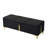 Elegant Upholstered Storage Bench With Metal Legs, Black, For Bedroom & Living Room, And Spacious Design Black Material, Chest