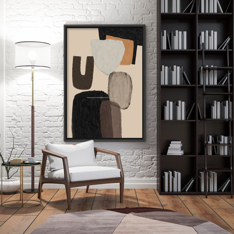Ethereal Opulence: Luxurious Abstract Symphony In Brown, Black, And Beige, 48" H x 32" W