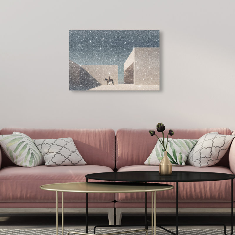 Lone Equestrian II Print by Oliver Gal, 10"H x 15"W, Gallery Wrapped