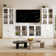 110" Wide Media Center With Bookcases For Tv Stand Up To Tv, White