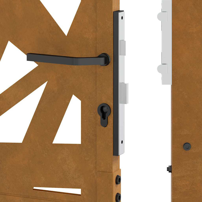 Weathering Steel Gate, 105 x 180 cm, Rusty