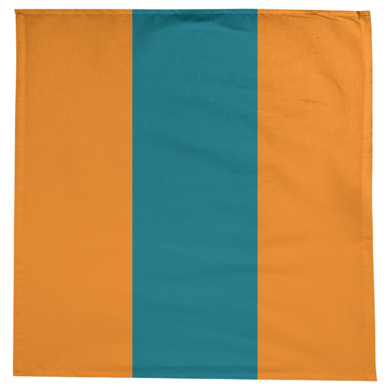 San Jose Tablecloth, Burnt Orange/Deep Pacific Teal/Burnt Orange