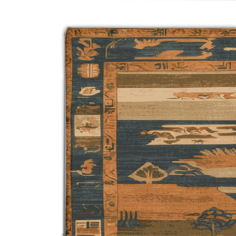 ArtDeco Brown Indoor and Outdoor Area Rug, Rectangle 2' x 3'