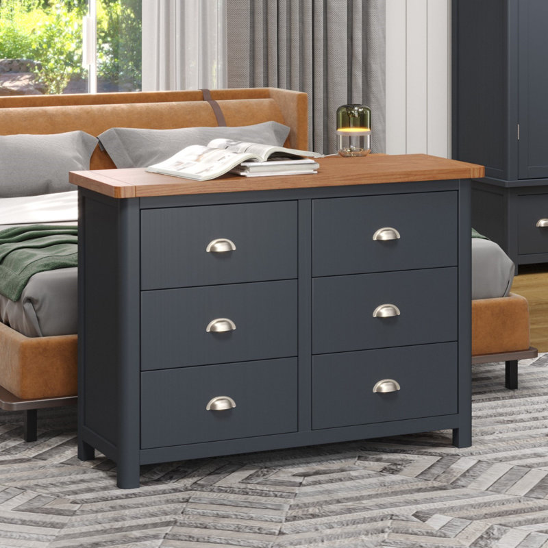 Sato 110cm W 6 - Drawer Chest of Drawers