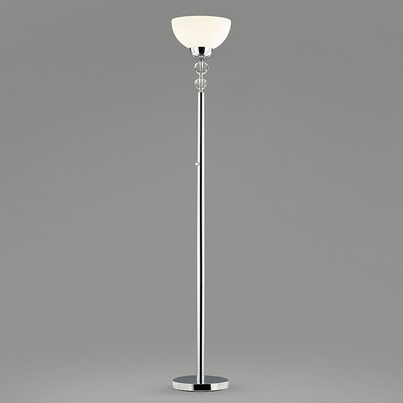 Eiland Chrome Torchiere Floor Lamp