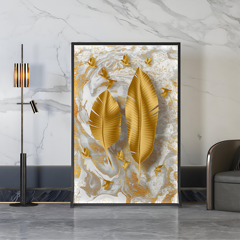 Cionni, Noir / Blanc / Doré, H 70,87 po x l 39,37 po x P 1,57 po