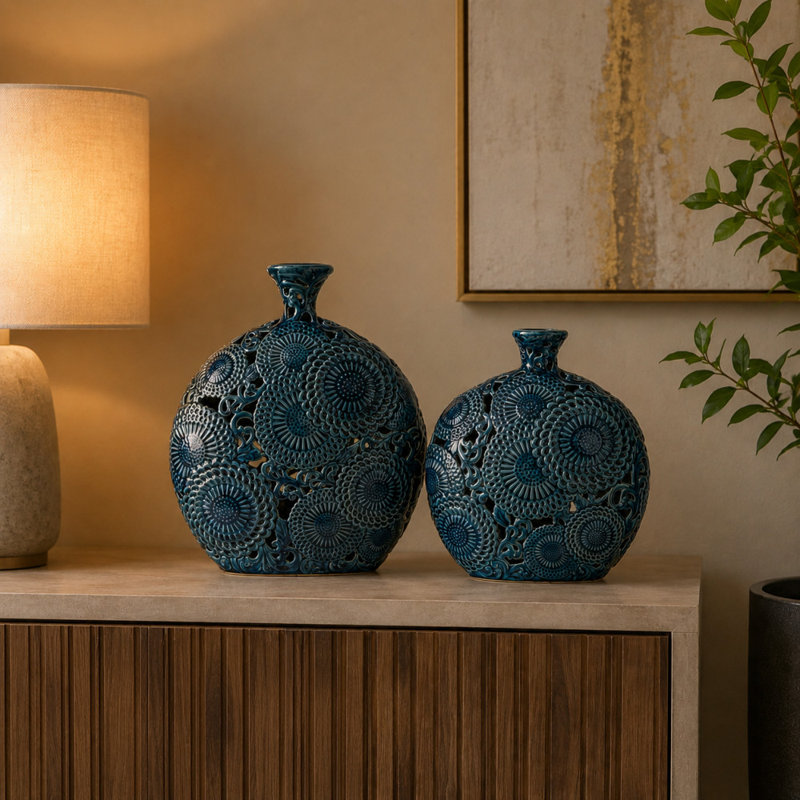 Dezra Stoneware Table Vase