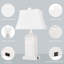 Lampe de table USB en résine Baraona-661748759