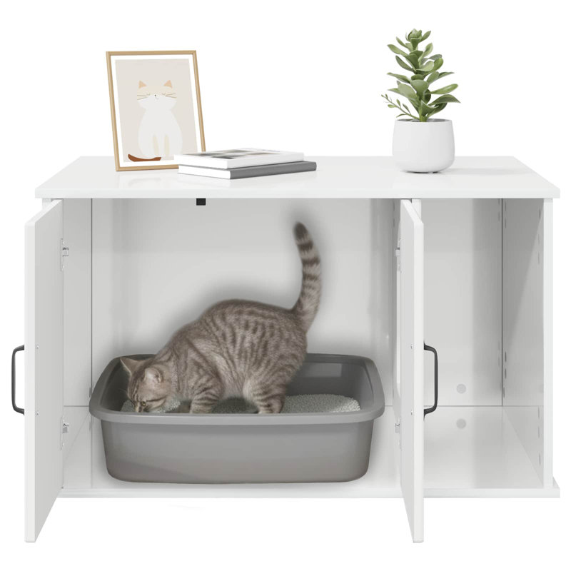50.5cm H Cat Tree, Gloss White