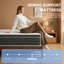 Matelas hybride avec mousse à mémoire de forme et ressorts ensachés individuellement - Confort soulageant la pression, support de bord robuste, certifié Certipur-US-1940320418-1940320417