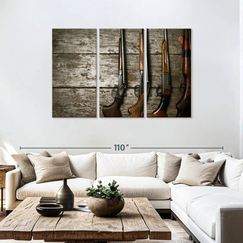 Senne Hunting Guns, 48" H x 74" W