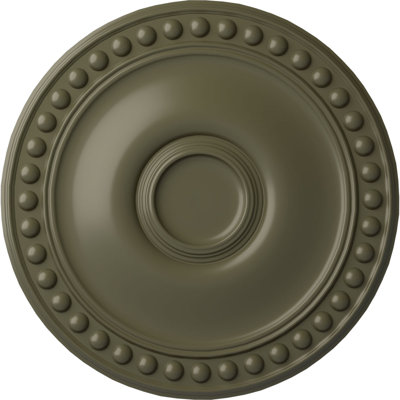 Endurathane Pompeii Ceiling Medallion, 18 7/8"OD x 1 1/2"P (Fits Canopies up to 2"), Hand-Painted Iridescent Gold Finish