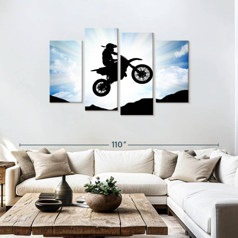 Sireci Motocross Rider, 48'' H x 75'' W