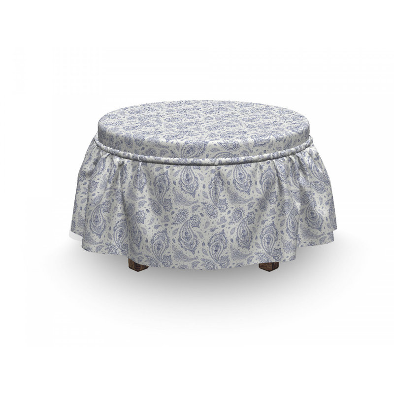 Housse pour repose-pieds de motif culturel persane