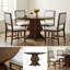 Ensemble de table de salle à manger extensible 5 pièces avec 4 chaises rembourrées, ensemble de salle à manger avec rallonge de 15,7 po, mobilier de cuisine et de salon rustique-753354304