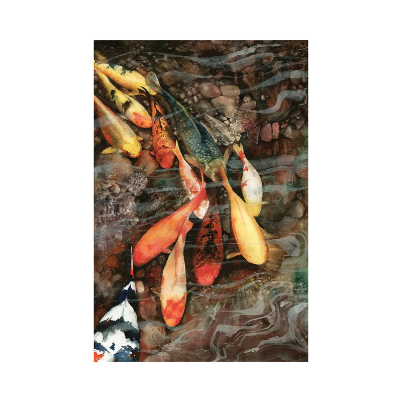 In The Swim by Peter Williams - Gallery-Wrapped Canvas Giclée on Canvas, No Frame, 20.32 cm H x 30.48 cm W