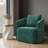 Chenille Upholstered 360° Swivel Barrel Chair, Modern Accent Chair With Pillow-218790443