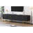 Modern TV Stand With Metal Legs And Handles, Media Console Table With Cabinets And Adjustable Shelves, Luxury TV Cabinet With Geometric Lines For Living Room-514297249