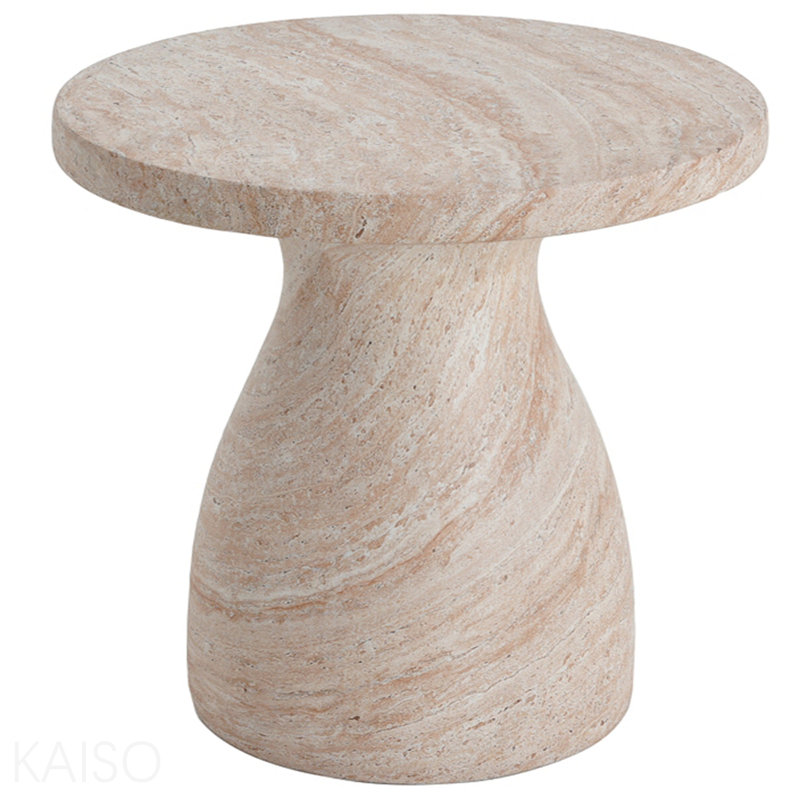 Table d'appoint en béton léger d'extérieur / d'intérieur Travertine