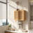 Wall mounted cabinet with double soors