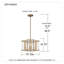 Luminaire suspendu géométrique 4 lumières Astri-1455285575