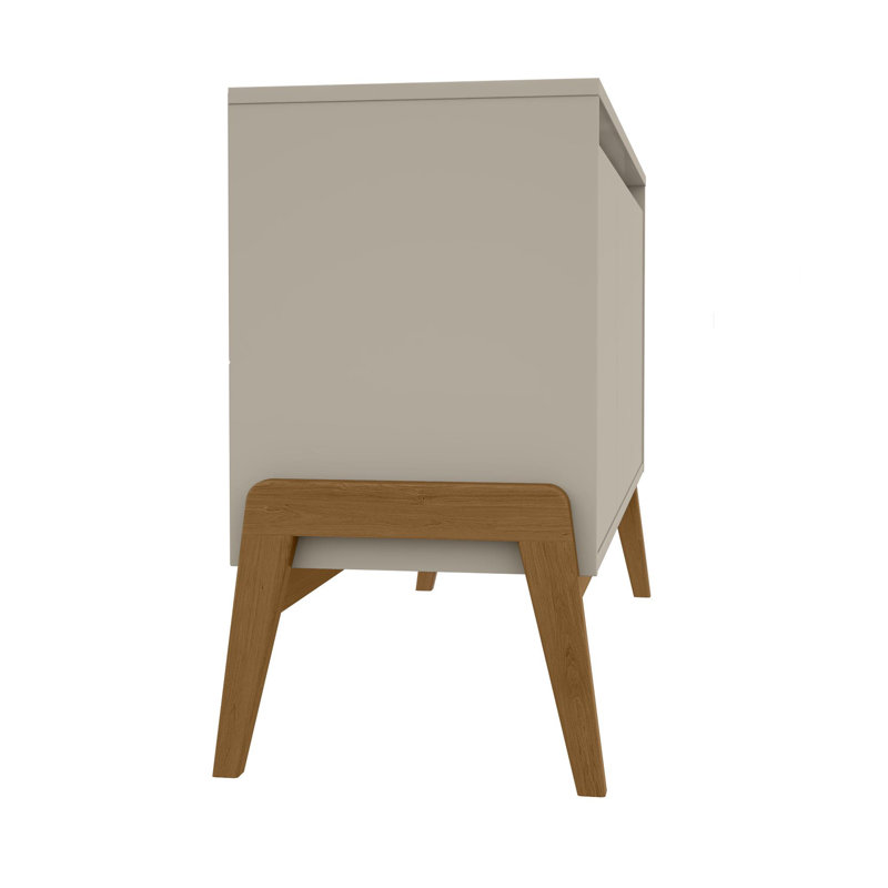 Gales 48.5 Inch Greige and Eucalyptus Mid-Century Modern Sideboard