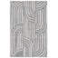 Tapis gris foncé / ivoire fait à la main Seri-656760443