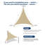 Abri de soleil 12 pi x 12 pi pour abri de soleil à voile UV avec bordure renforcée, sable-123339081-123339079