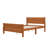 Wooden Platform Bed With A Comfortable Headboard And Sturdy Wooden Slat Support System-648474256-648474263