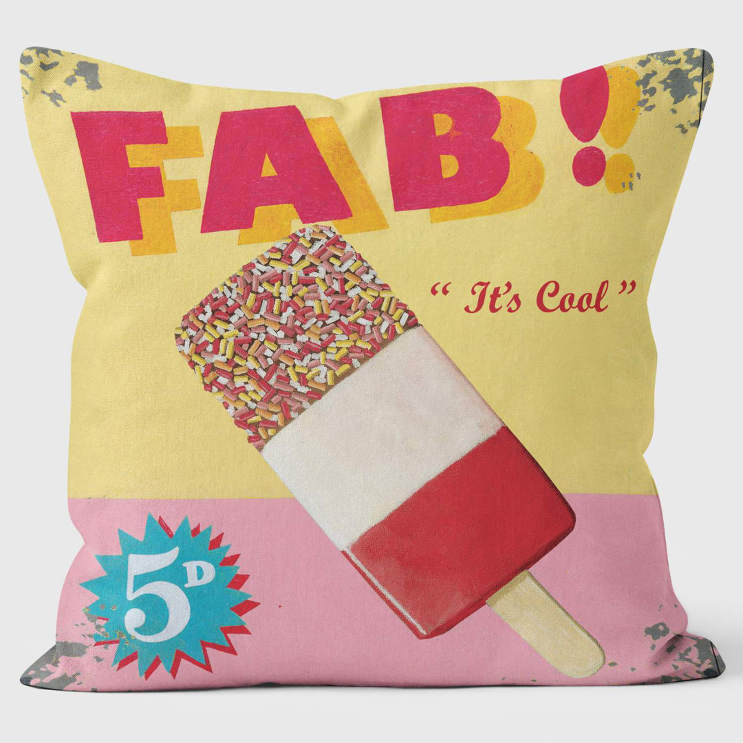 FAB Ice Lolly - Martin Wiscombe - Art Cushion