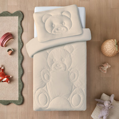 Silentnight Safe Nights Coverless Cot Bed Duvet and Pillow Set 4 Tog