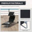Chaise longue pliante avec auvent réglable-1072844104