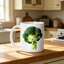 1pc Novelty Broccoli Design Mug Coffee Cup Juice Cup Fun Gift.