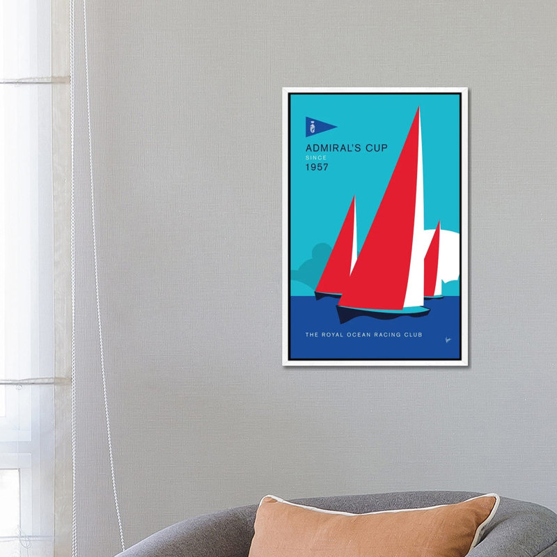 1957-Admirals Cup by Chungkong - Gallery-Wrapped Canvas Giclée on Canvas, 66.04 cm H x 45.72 cm W  x  4.445 cm D, White