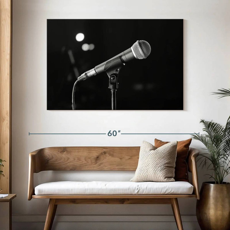 Abarca Microphone, 32" H x 48" W