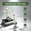 66 cm Lifelike Artificial White Phalaenopsis Orchid in Decorative Pot, Realistic Faux Moth Orchid for Home or Office