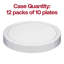 Assiettes à pâtisserie rondes, transparentes et jetables en plastique (6,25 po) - 120 assiettes