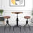 Rollison 2 - Person Pine Solid Wood Top Pedestal Dining Set