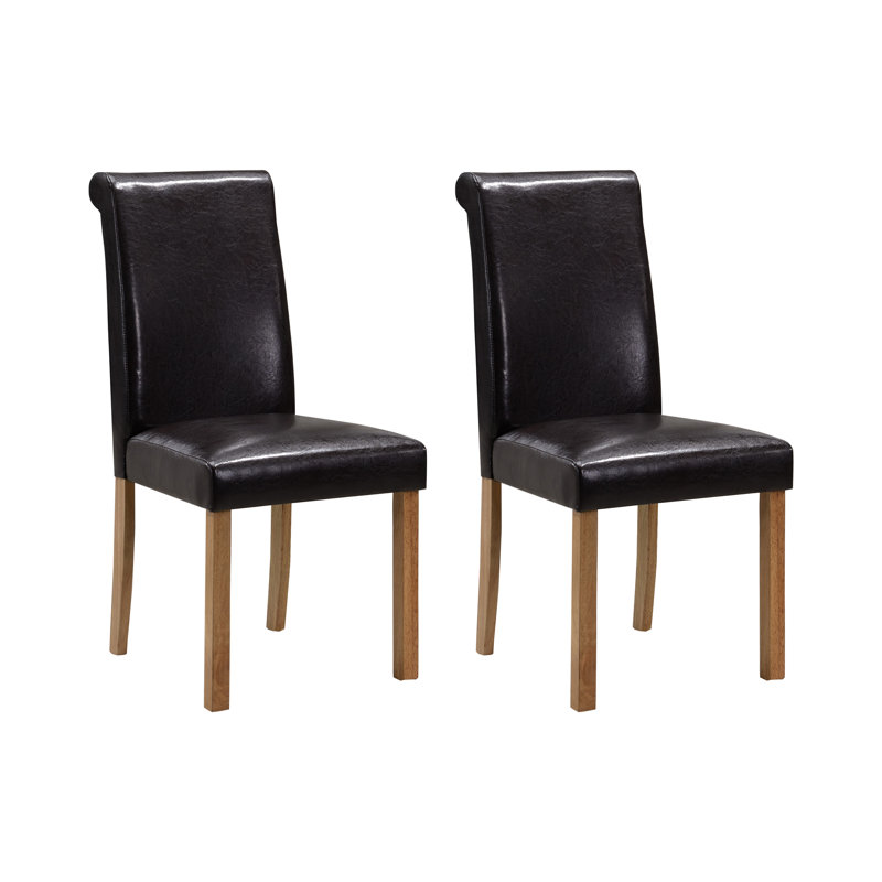 Leola Upholstered Dining Chair, Black