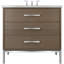 Rift White Oak Three-Drawer Single Bath Vanity-594554514-594554516-595194205
