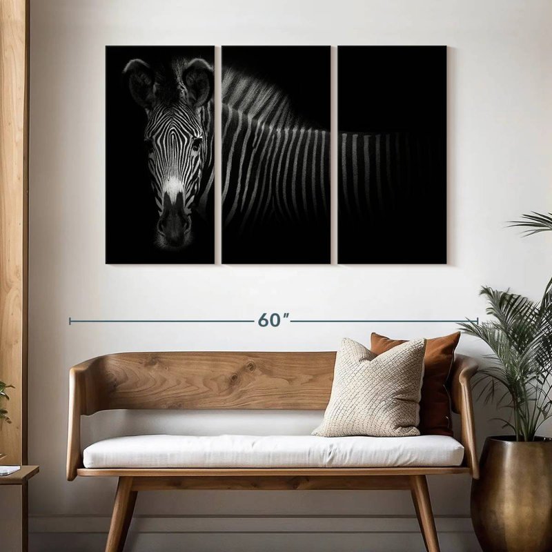 Brampt Vignette Zebra, 32" H x 50" W