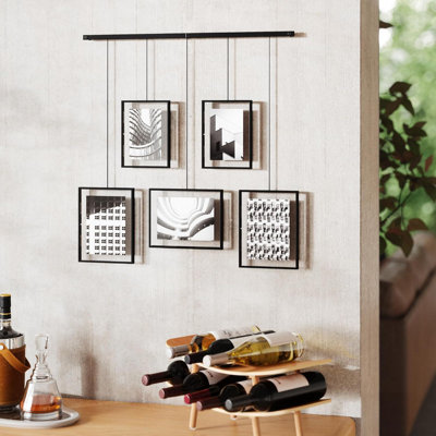 Black Exhibit Multi Picture Frame Photo Display