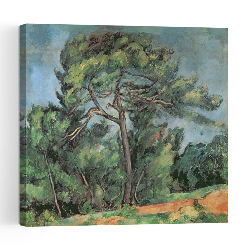 Le Grand Pin, vers 1889. Estampe murale abstraite moderne et contemporaine représentant un paysage de cyprès.