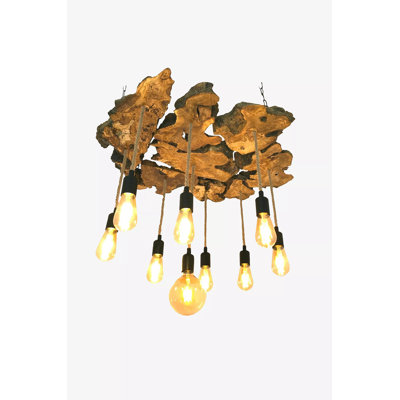 Lustre unique à 9 lumières avec accents de corde Tyriq