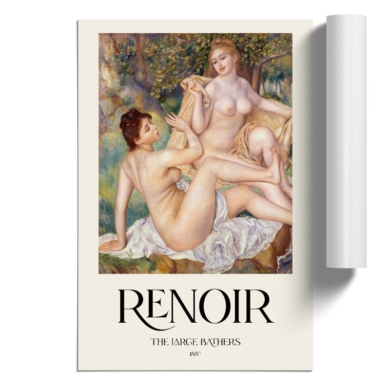 The Large Bathers by Pierre-Auguste Renoir - No Frame Print, 30cm H x 21cm W x 0.1cm D