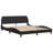 vidaXL Bed Frame Dover Black 152x203 cm Faux Leather-393219261-393219262