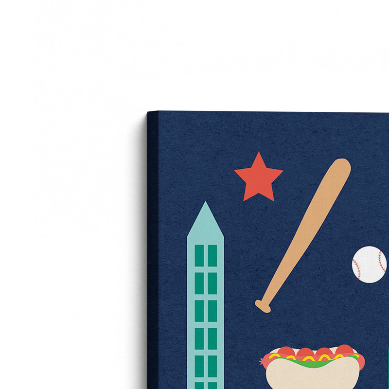 «City Fun Atlanta» par Ann Kelle, reproduction d'art, Toile tendue, Ne s’applique pas, H 16 po x l 12 po