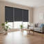 Semi Sheer Daylight Roller Blind with Chrome Eyelet Detail-1207423543-1207423550