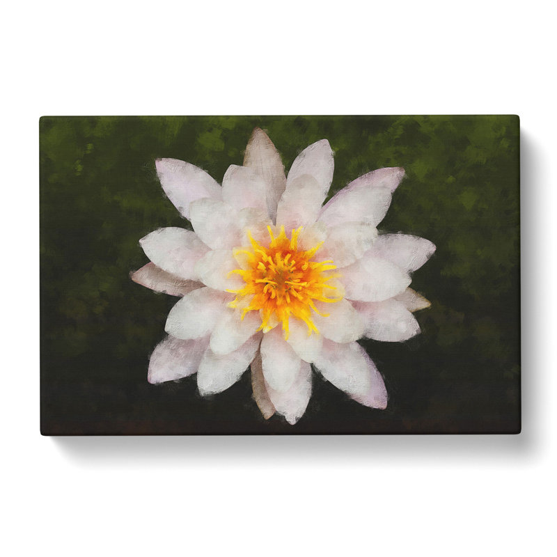White Lily Flower - Wrapped Canvas, 35cm H x 50cm W x 3cm D